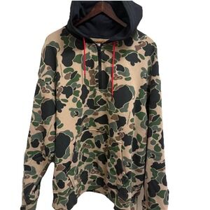 Men's Levi's Justin Timberlake Fresh Leaves Levis Camo Hoodie Size XXL 3/4 Zip